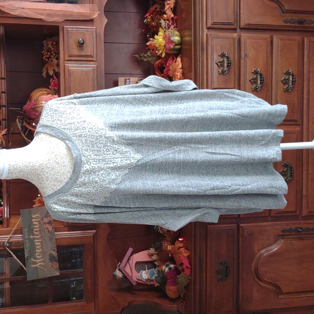 Cacique gray short sleeve top. Size 22/24